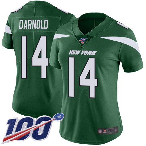 New York Jets Limited Green Women Sam Darnold Home Jersey NFL Football #14 100th Season Vapor Untouchable